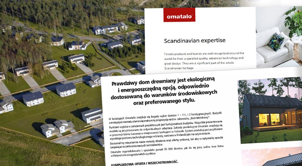 Omatalon vientimarkkinat.