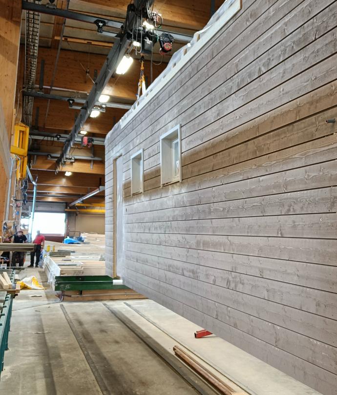 Omatalon elementtien valmistus