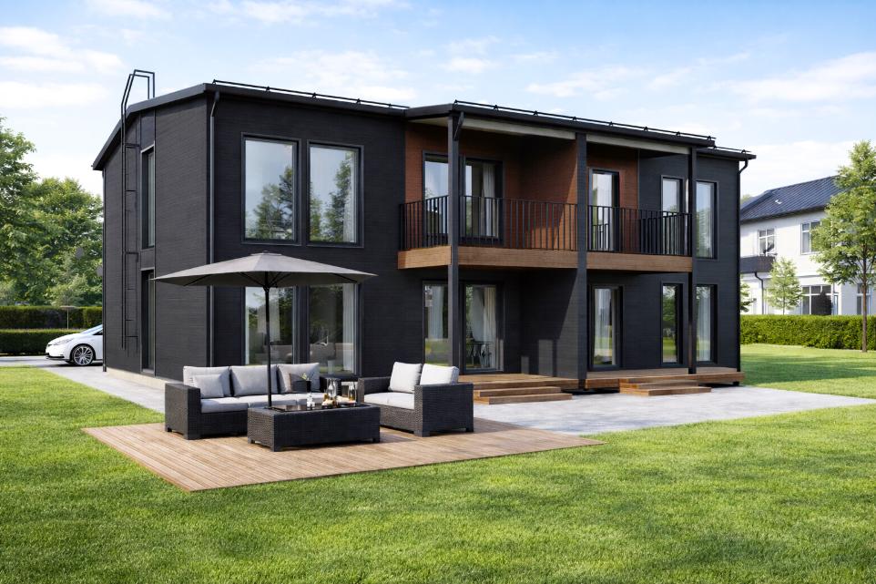 Omatalon 2-kerroksinen paritalo