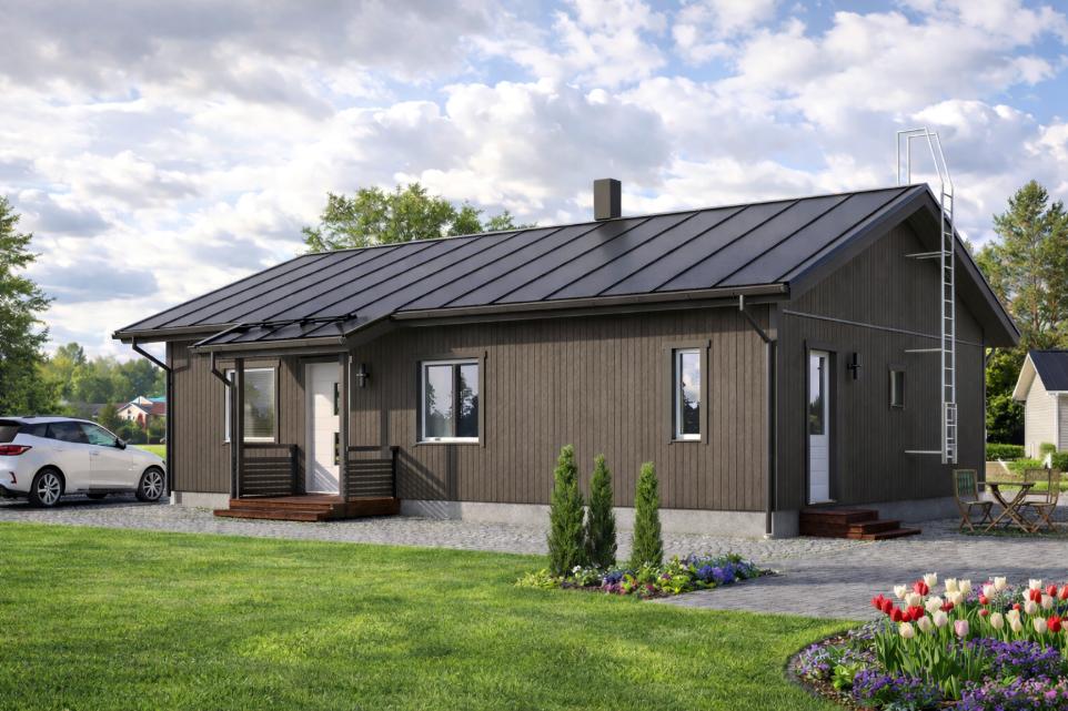 Omatalo omakotitalo Onni 117 muunnos