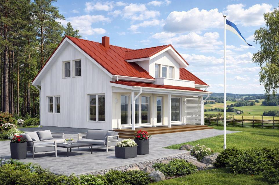 Omatalon 1,5-kerroksinen omakotitalo